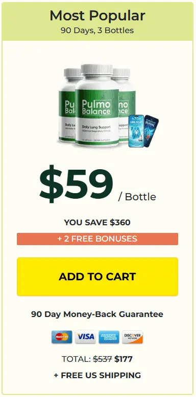 Pulmo Balance Usa three bottles order